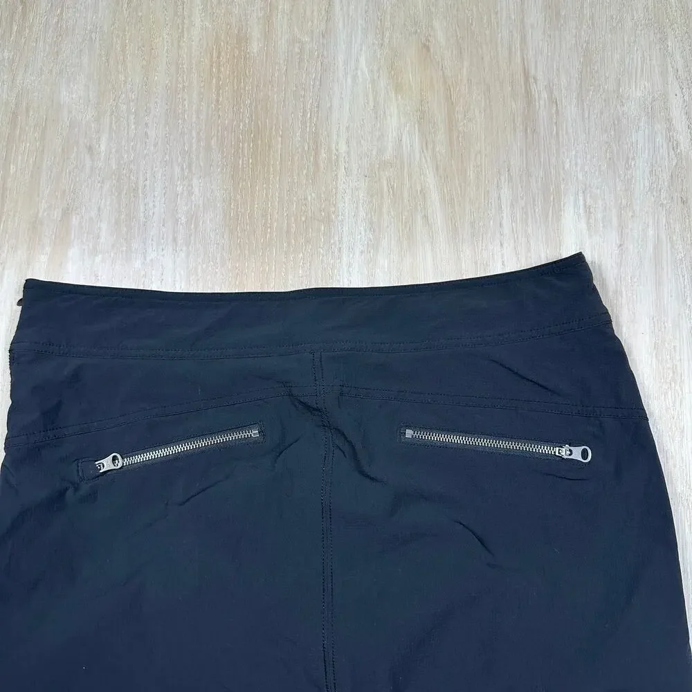 Athleta Black Jenner Athletic Stretch Zipper Detail Golf Tennis Gym Skort 14 - Picture 13 of 13